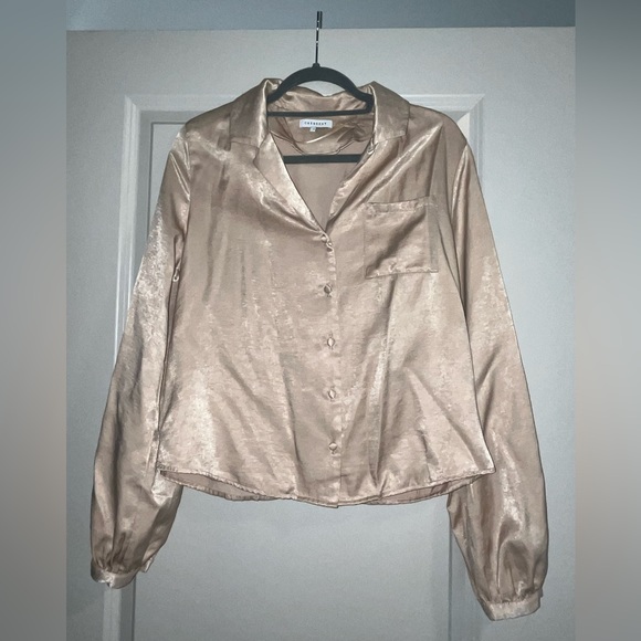 Silk brown blouse - Picture 1 of 1
